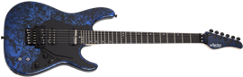 Schecter DIAMOND SERIES Sun Valley Super Shredder FR/S Blue Reign 6-String Electric Guitar  